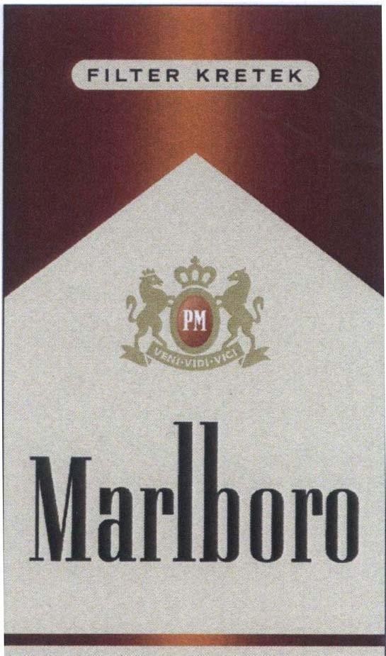 Mẫu nhãn hiệu Marlboro FILTER KRETEK pm VENI - VIDI - VICI