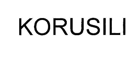 Mẫu nhãn hiệu KORUSILI