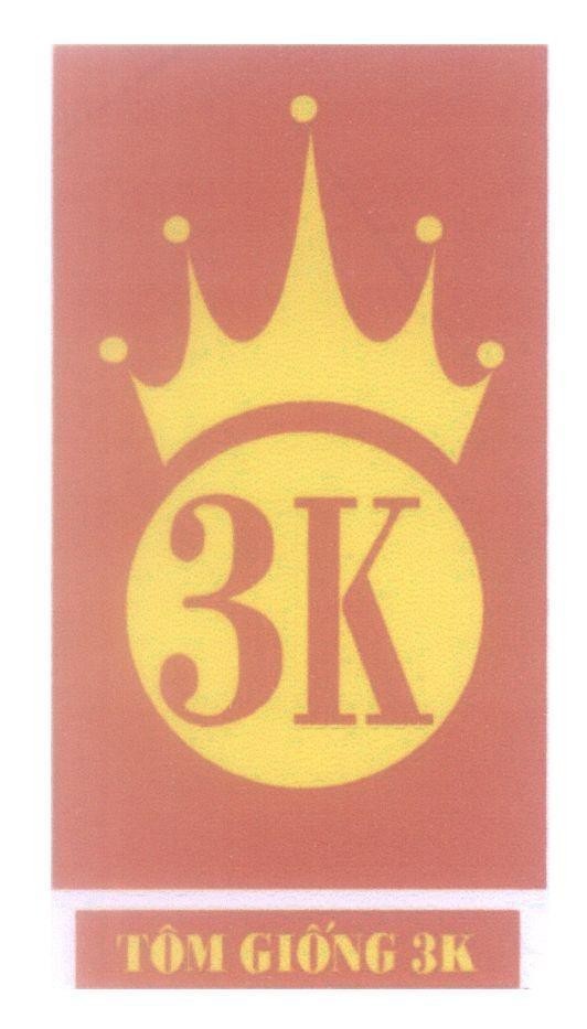 Mẫu nhãn hiệu 3K Tôm Giống 3K