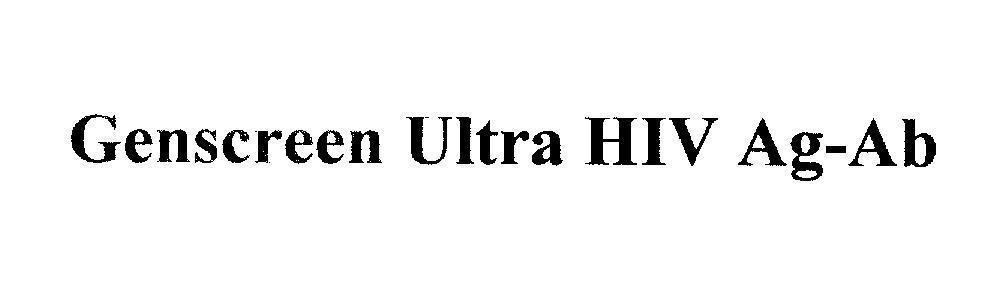 Mẫu nhãn hiệu Genscreen Ultra HIV Ag-Ab