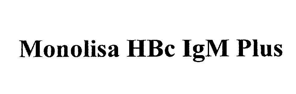 Mẫu nhãn hiệu Monolisa HBc IgM Plus