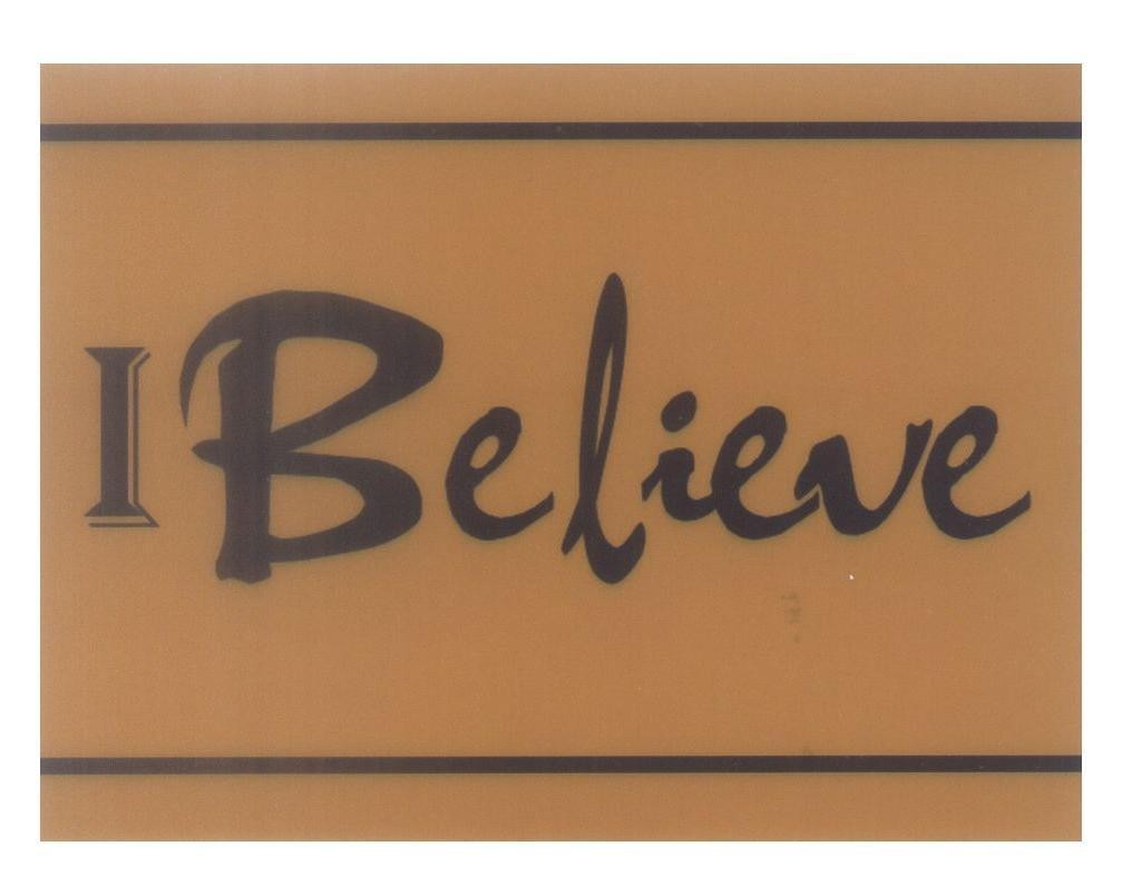 Mẫu nhãn hiệu I Believe