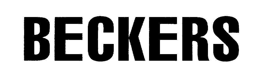 Mẫu nhãn hiệu BECKERS