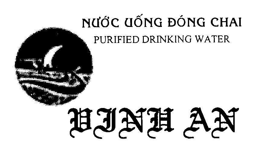 Mẫu nhãn hiệu VINH AN Nước Uống Đóng Chai PURIFIED DRINKING WATER