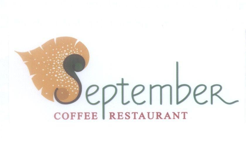 Mẫu nhãn hiệu September COFFEE RESTAURANT