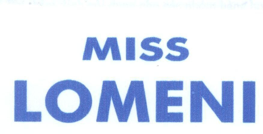 Mẫu nhãn hiệu MISS LOMENI