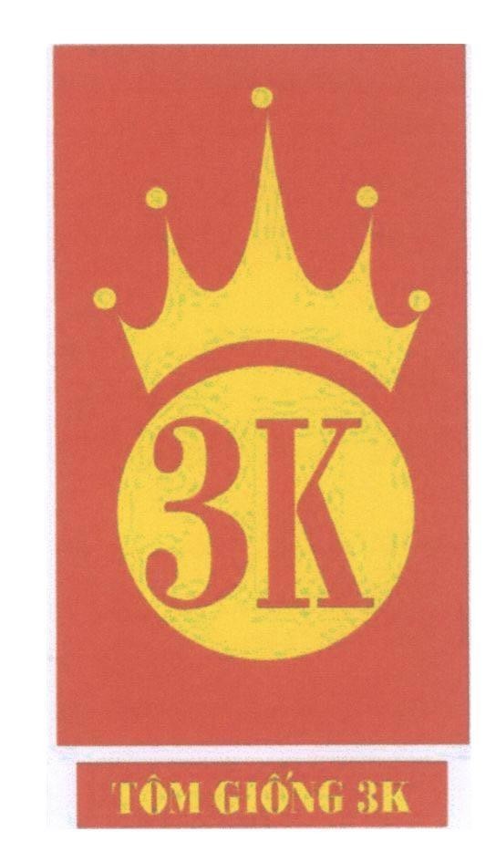 Mẫu nhãn hiệu 3K Tôm Giống 3K