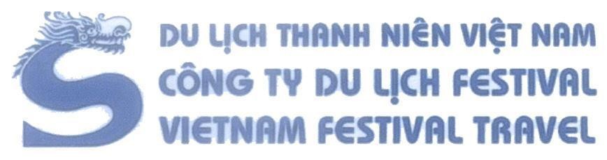 Mẫu nhãn hiệu S Dụ lịch thanh niên Việt Nam Công ty du lịch FESTIVAL VIETNAM FESTIVAL TRAVEL