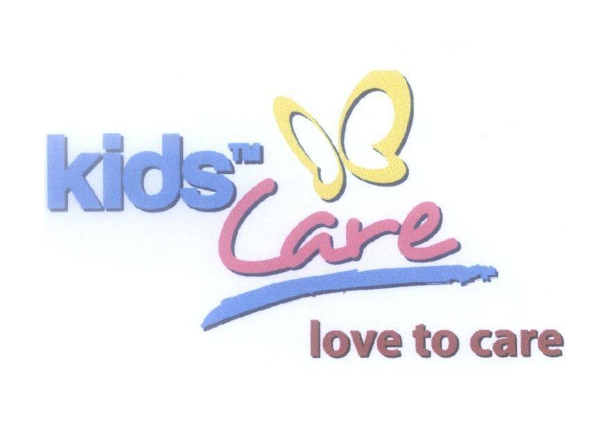 Mẫu nhãn hiệu kids Care love to care