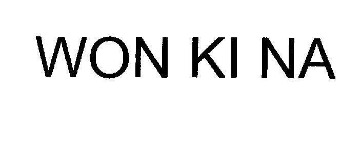 Mẫu nhãn hiệu WON KI NA