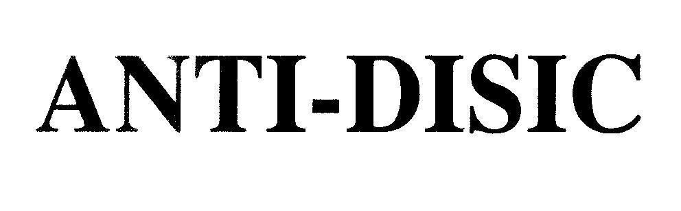 Mẫu nhãn hiệu ANTI-DISIC