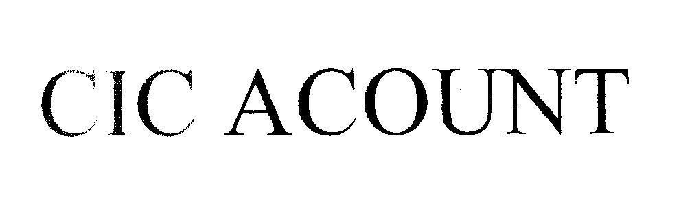 Mẫu nhãn hiệu CIC ACOUNT
