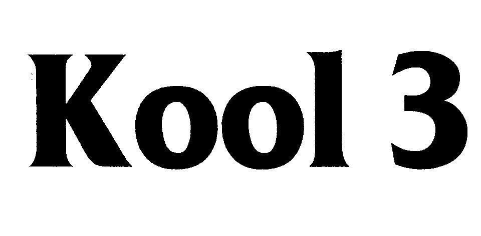 Mẫu nhãn hiệu Kool 3