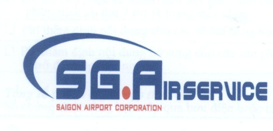 Mẫu nhãn hiệu SG.AIRSERVICE SAIGON AIRPORT CORPORATION