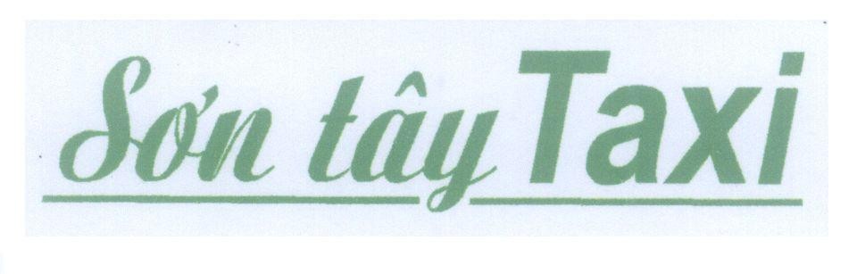 Mẫu nhãn hiệu Sơn Tây Taxi