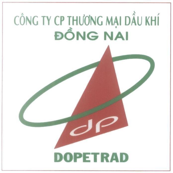 Mẫu nhãn hiệu Công ty CP Thương Mại Dầu Khí Đồng Nai dp DOPETRAD