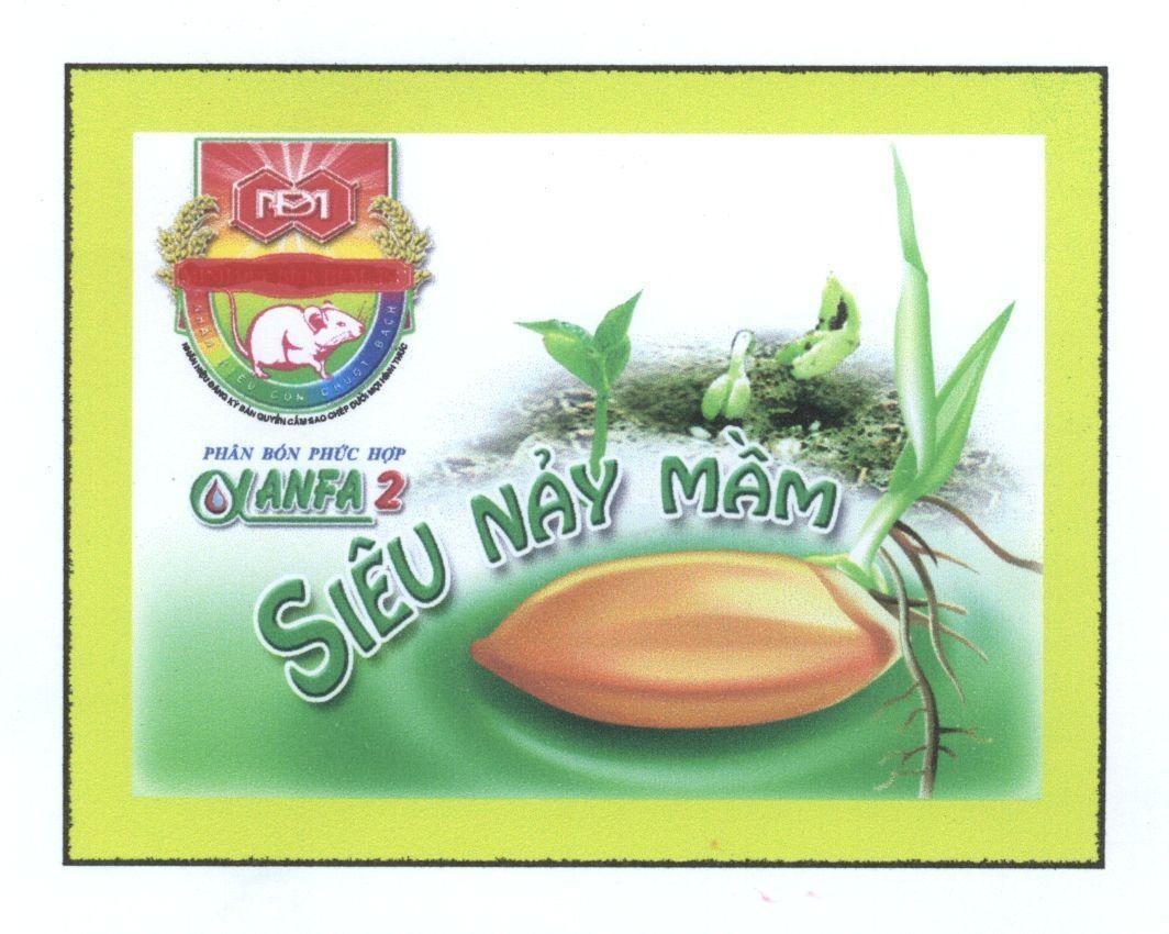 Mẫu nhãn hiệu Minh Đức MD MINHDUCBIOCHEM.,JSC ANFA2 Công Ty CP Sinh Hoá Minh Đức Siêu Nảy Mầm Phân Bón Phức Hợp
