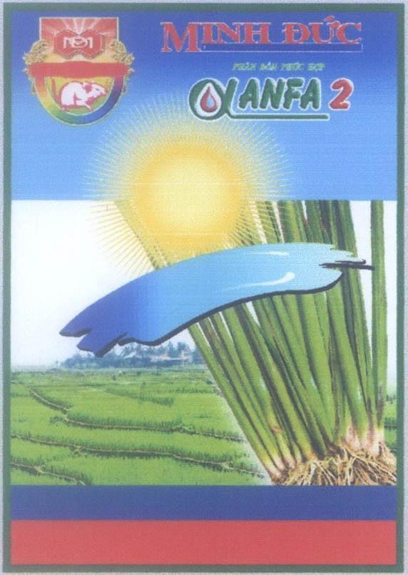 Mẫu nhãn hiệu Minh Đức ANFA 2 M D [Ký tự alpha] Phân bón phức hợp