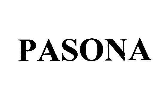 Mẫu nhãn hiệu PASONA