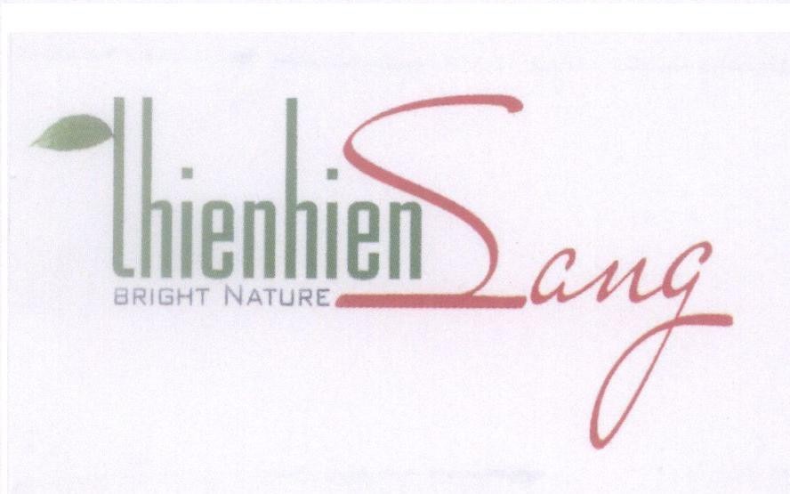 Mẫu nhãn hiệu thienhien Sang BRIGHT NATURE