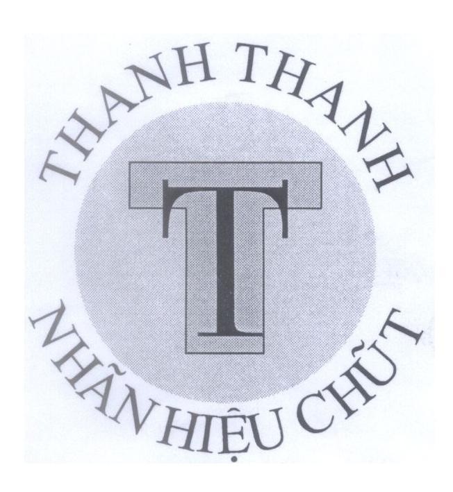 Mẫu nhãn hiệu T THANH THANH Nhãn Hiệu Chữ T