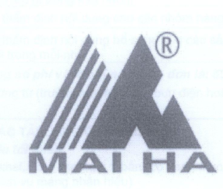 Mẫu nhãn hiệu MH MAI HA