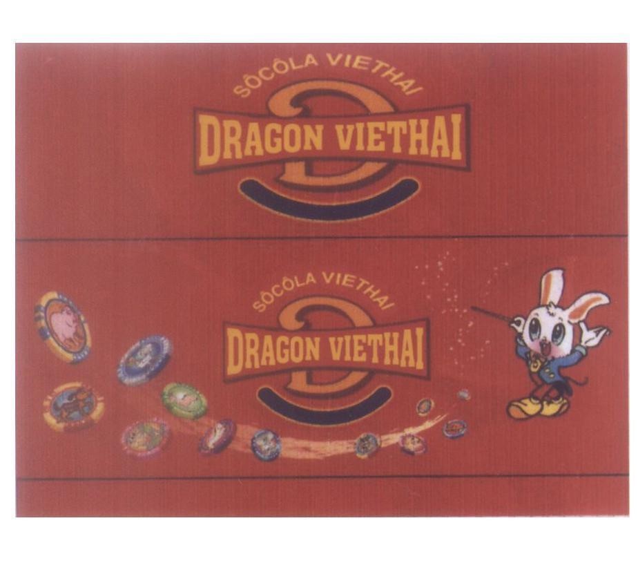 Mẫu nhãn hiệu D DRAGON VIETHAI Sô Cô La VIETHAI