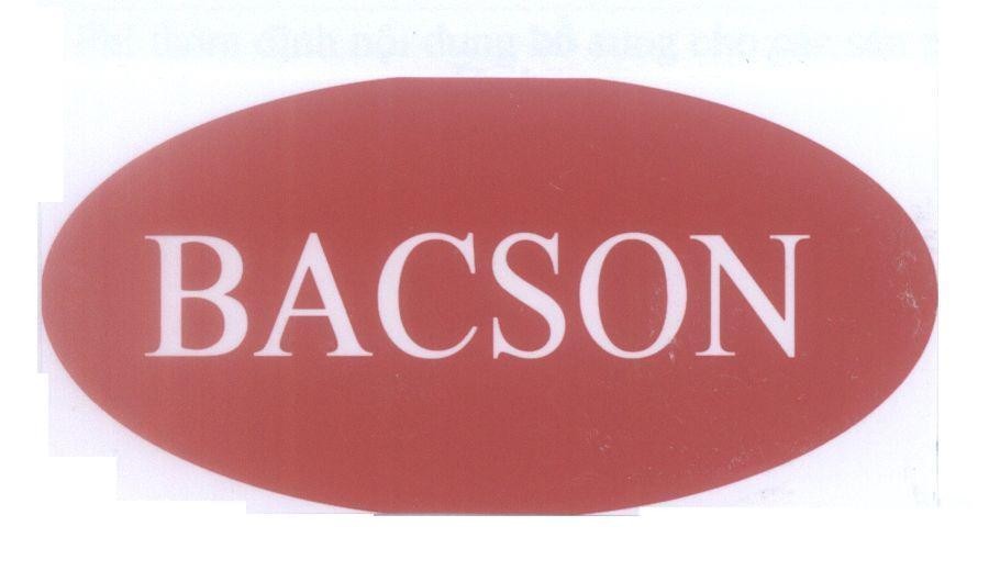 Mẫu nhãn hiệu BACSON