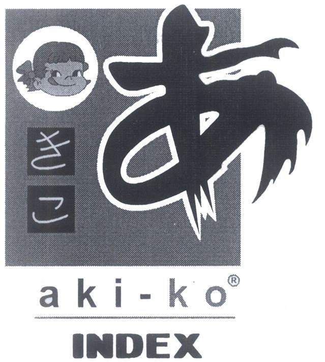 Mẫu nhãn hiệu aki-ko INDEX [a - ki ko]