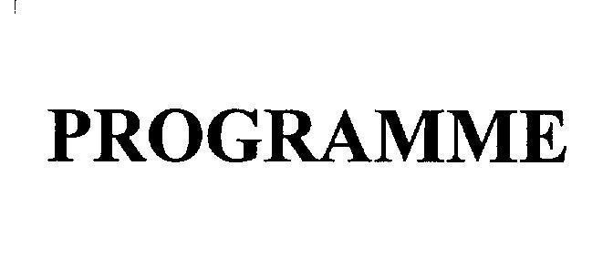 Mẫu nhãn hiệu PROGRAMME