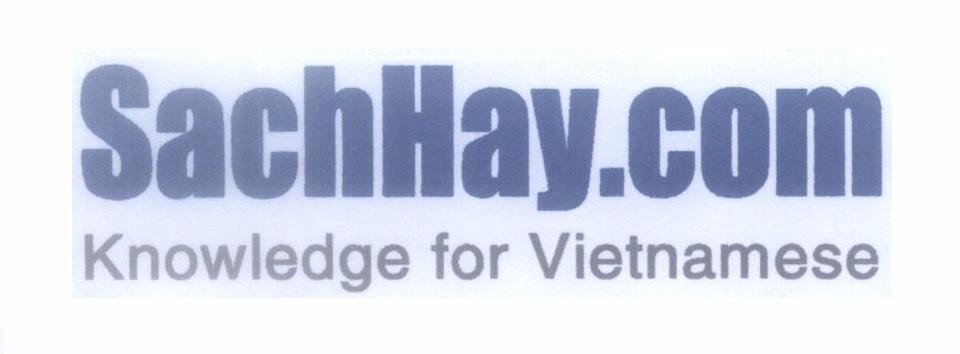 Mẫu nhãn hiệu SachHay.com Knowledge for Vietnamese