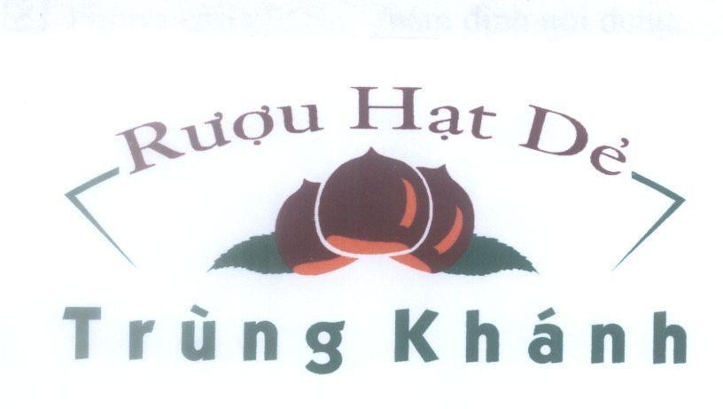 Mẫu nhãn hiệu Rượu Hạt Dẻ Trùng Khánh