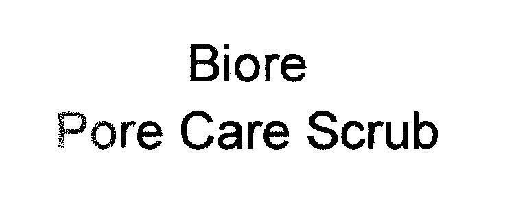 Mẫu nhãn hiệu Biore Pore Care Scrub