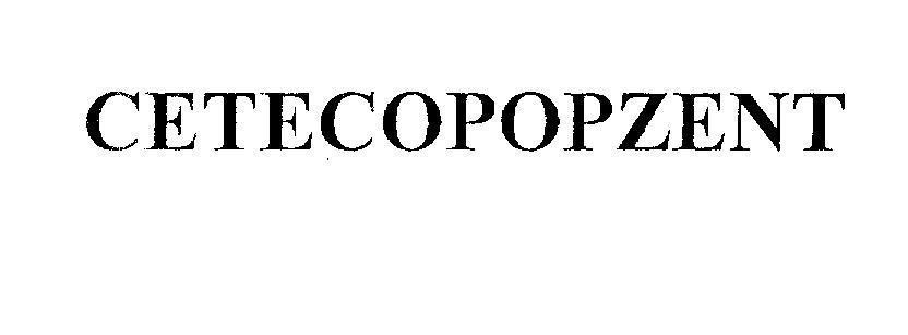 Mẫu nhãn hiệu CETECOPOPZENT