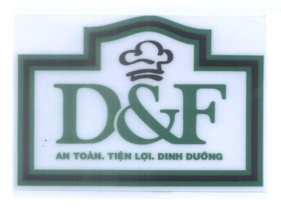 Mẫu nhãn hiệu D&F an toàn. tiện lợi. dinh dưỡng