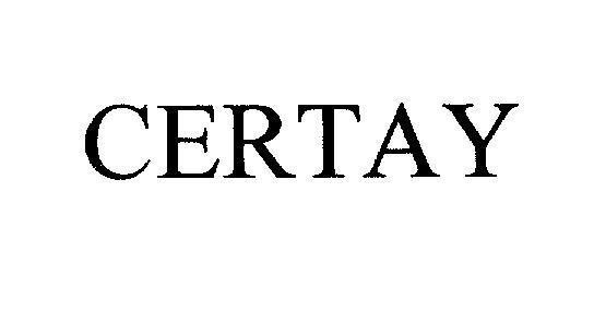 Mẫu nhãn hiệu CERTAY