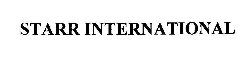 Mẫu nhãn hiệu STARR INTERNATIONAL