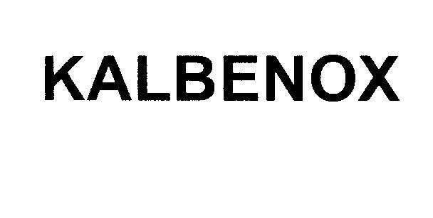 Mẫu nhãn hiệu KALBENOX