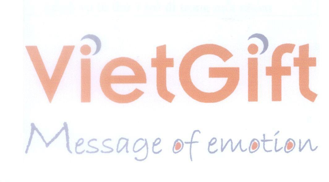 Mẫu nhãn hiệu VietGift Message of emotion