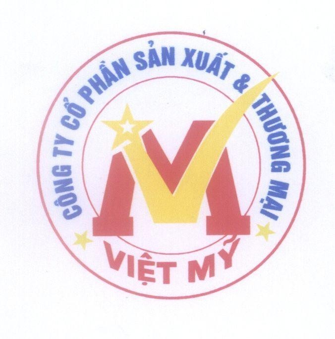 Mẫu nhãn hiệu VM Việt Mỹ Công Ty Cổ Phần Sản Xuất & Thương Mại