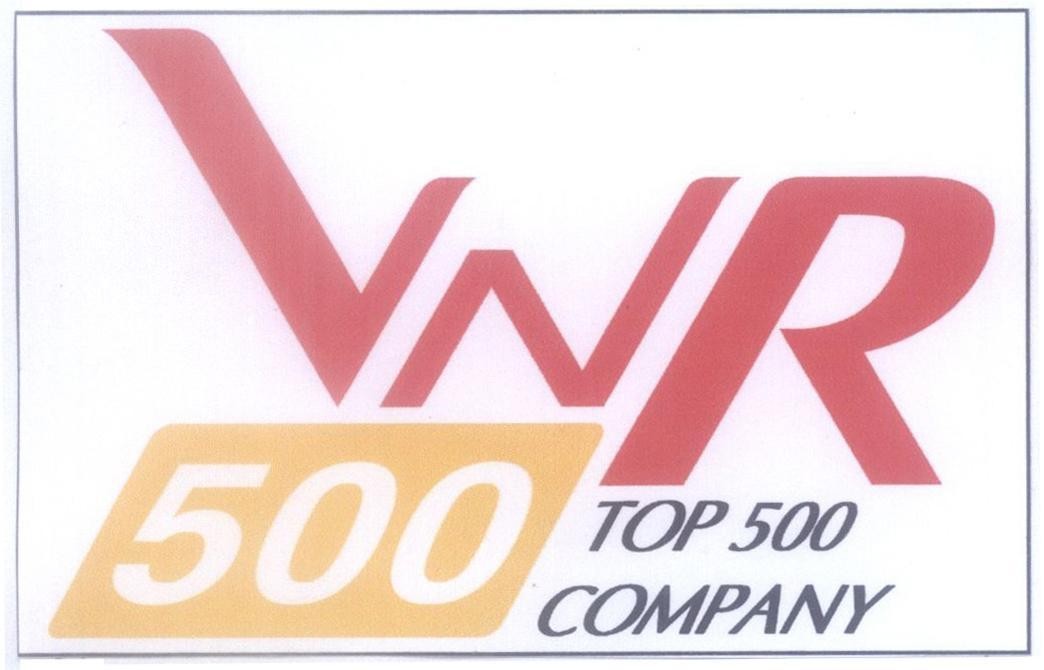 Mẫu nhãn hiệu VNR TOP 500 COMPANY 500