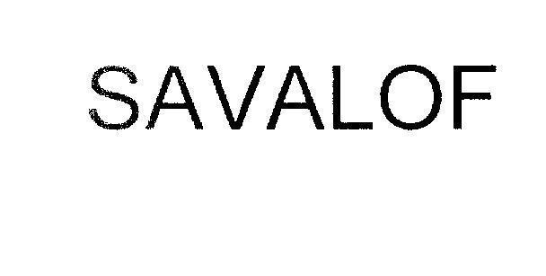 Mẫu nhãn hiệu SAVALOF