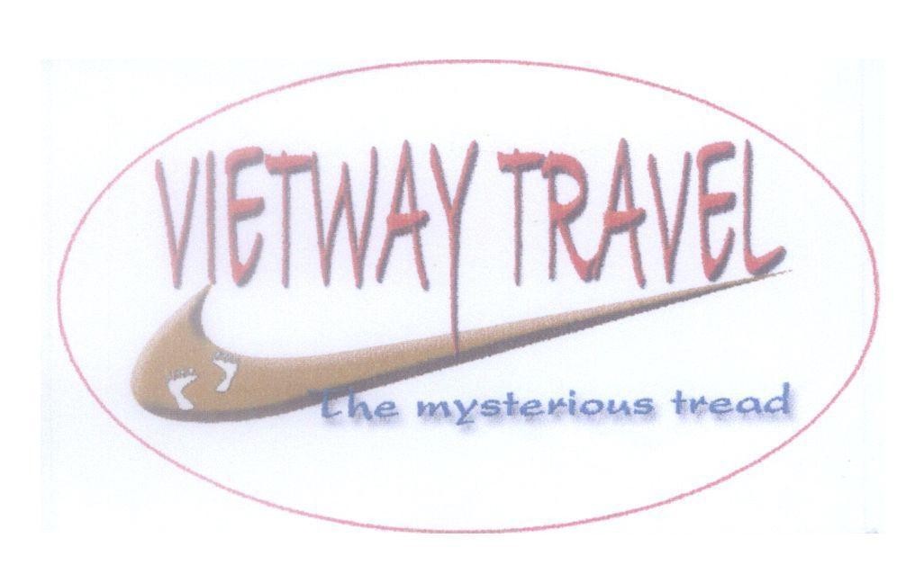 Mẫu nhãn hiệu VIETWAY TRAVEL The mysterious tread