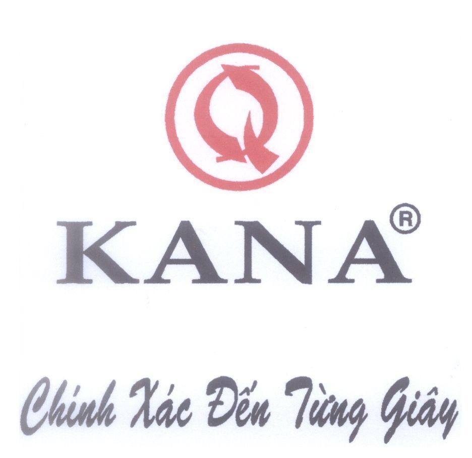 Mẫu nhãn hiệu Q KANA Chính Xác Đến Từng Giây