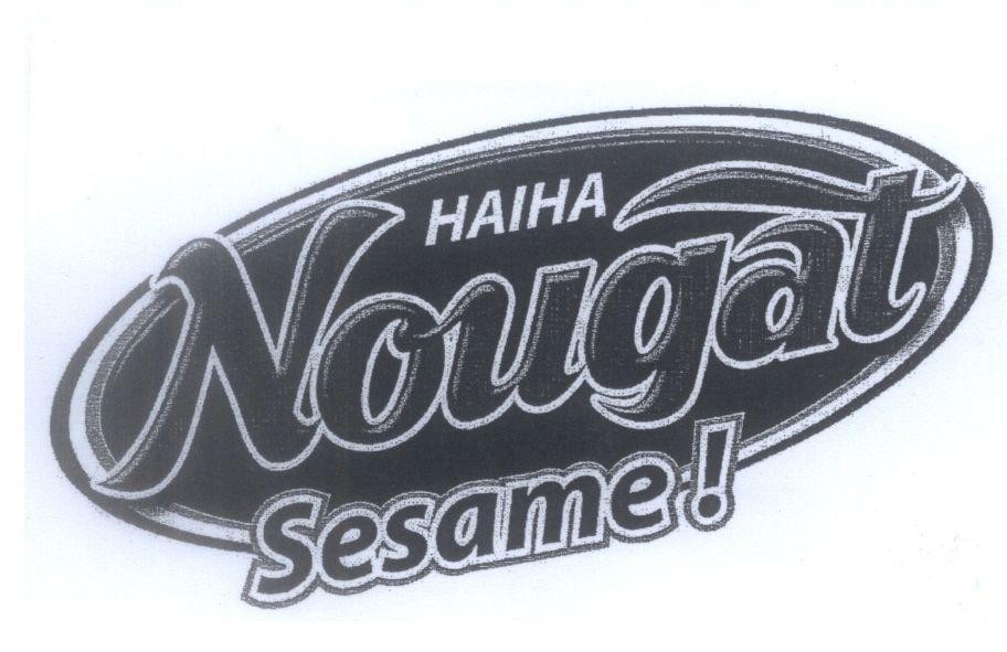 Mẫu nhãn hiệu Nougat Sesame! HAIHA