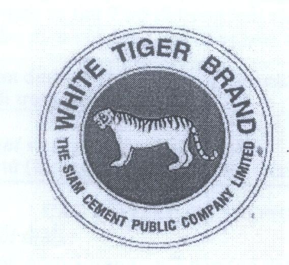Mẫu nhãn hiệu WHITE TIGER BRAND THE SIAM CEMENT PUBLIC COMPANY LIMITED