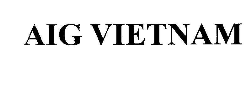 Mẫu nhãn hiệu AIG VIETNAM
