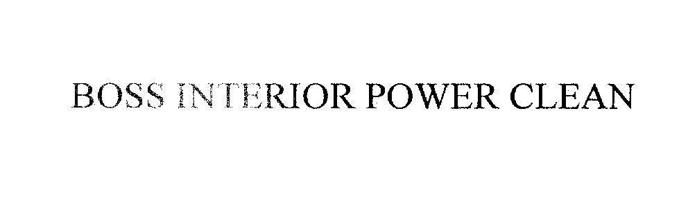 Mẫu nhãn hiệu BOSS INTERIOR POWER CLEAN