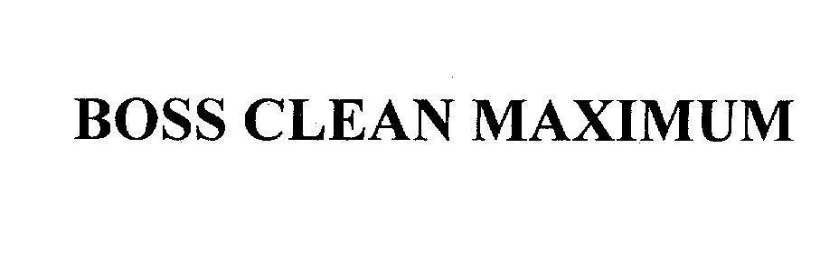 Mẫu nhãn hiệu BOSS CLEAN MAXIMUM