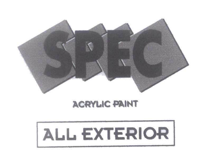 Mẫu nhãn hiệu SPEC ACRYLIC PAINT ALL EXTERIOR